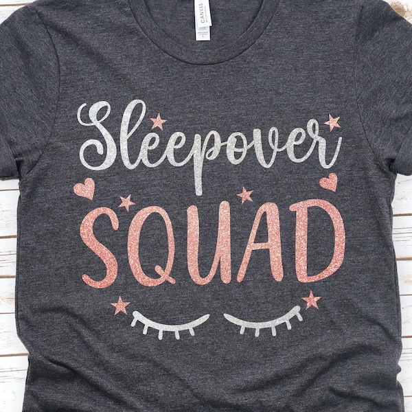 Sleepover Squad Svg,  slumber party svg, Girl Night svg, Slumber Party Quote, Cut File For Cricut and Silhouette