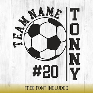 Voetbalteam Svg Png, voetbalspeler sjabloon, Ai Eps Svg Png Dxf, Soccer Mom Svg, voetbalshirt svg, gesneden bestand, Cricut, silhouet