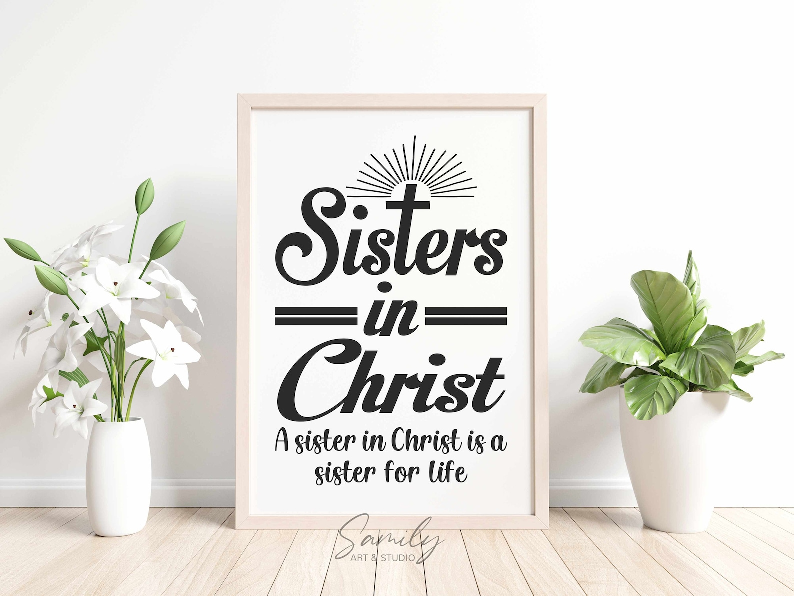 Sisters in Christ Svg A Sister in Christ is A Sister for Life - Etsy