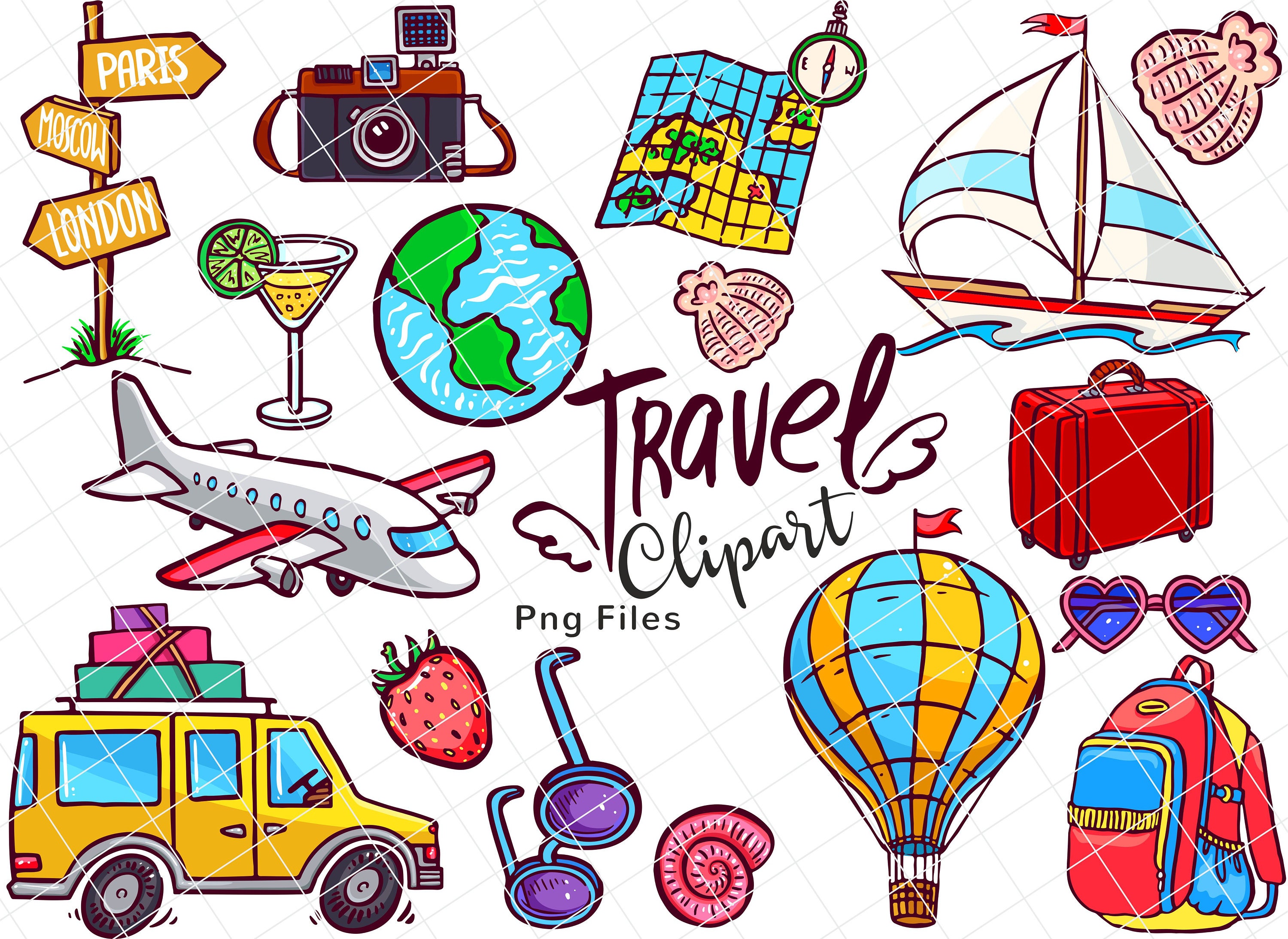 travel clipart easy