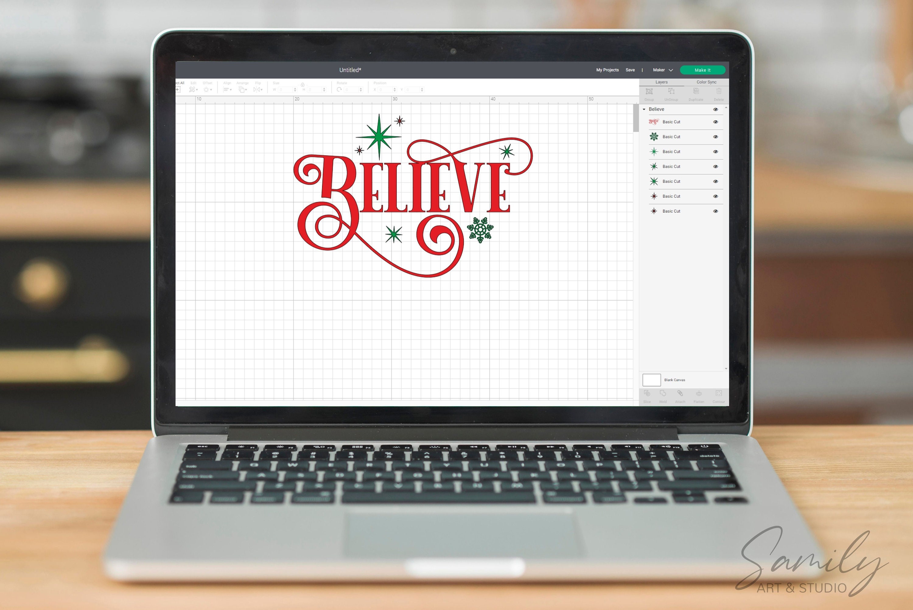 Believe Svg Christmas Svg Snowflake Svg - Etsy