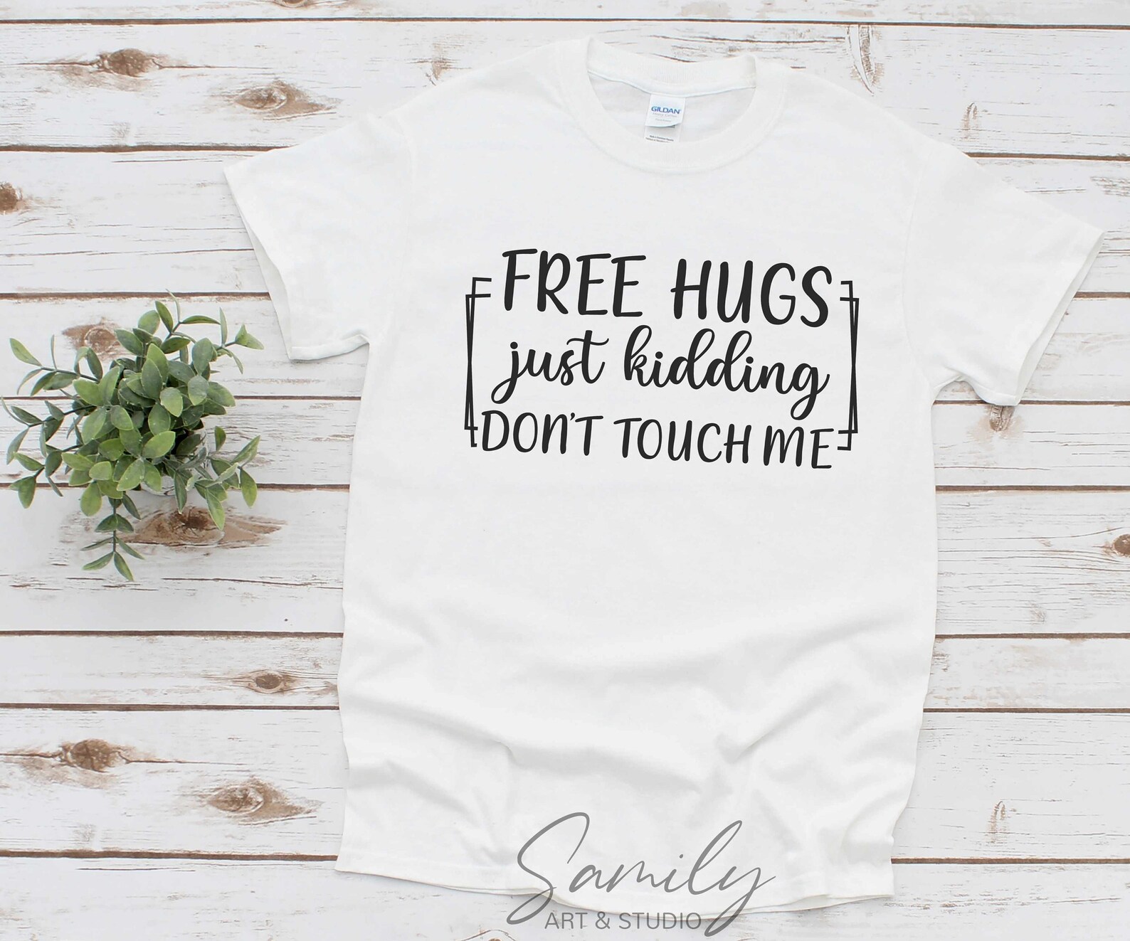 Free Hugs Just Kidding Don't Touch Me Svg Cut File for - Etsy