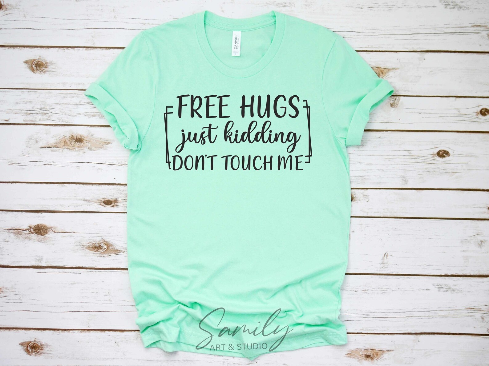 Free Hugs Just Kidding Don't Touch Me Svg Cut File for - Etsy