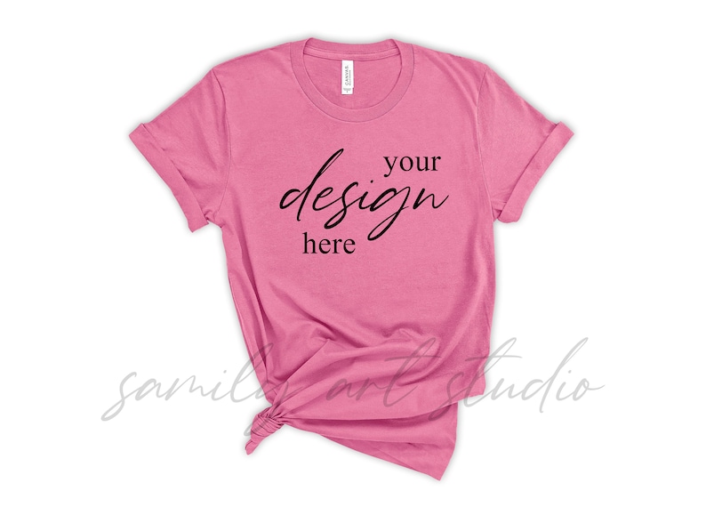 charity pink bella canvas