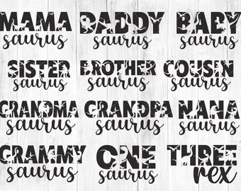 Mama Saurus Svg, Matching Family Svg, Mamasaurus Svg, Dinosaur Svg, Family Saurus Svg, Dinosaur Family Svg, Svg Files for Cricut, Saurus Svg