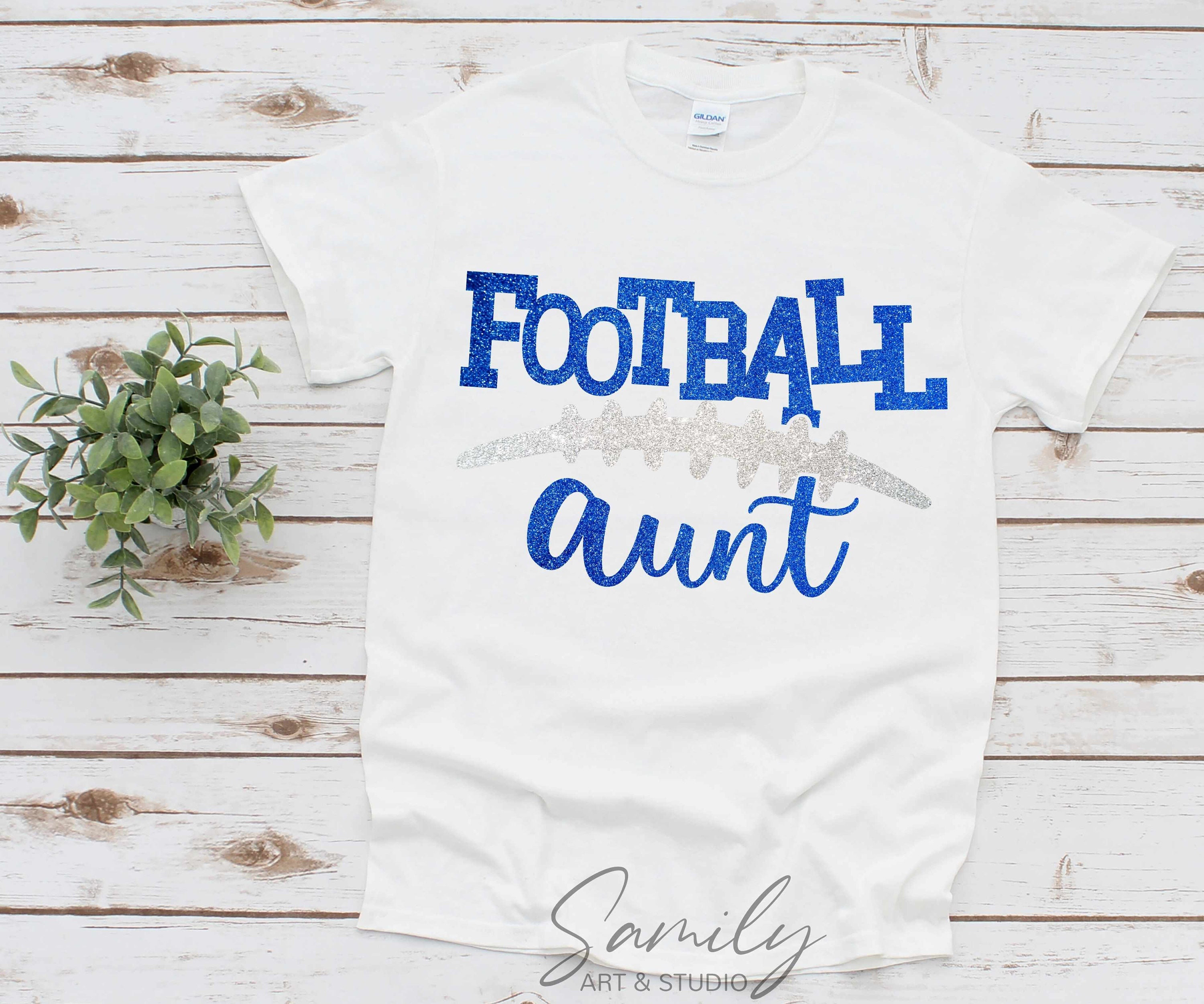 Football Aunt Svg Cheer Aunt Svg Football Auntie Shirt Svg Etsy