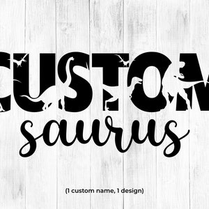 Aangepaste Saurus Svg, aangepaste verjaardag svg, dinosaurus Svg, aangepast ontwerp