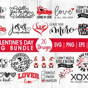 Valentinstag SVG Bundle, Valentinstag Shirt SVG für Cricut, Liebe svg