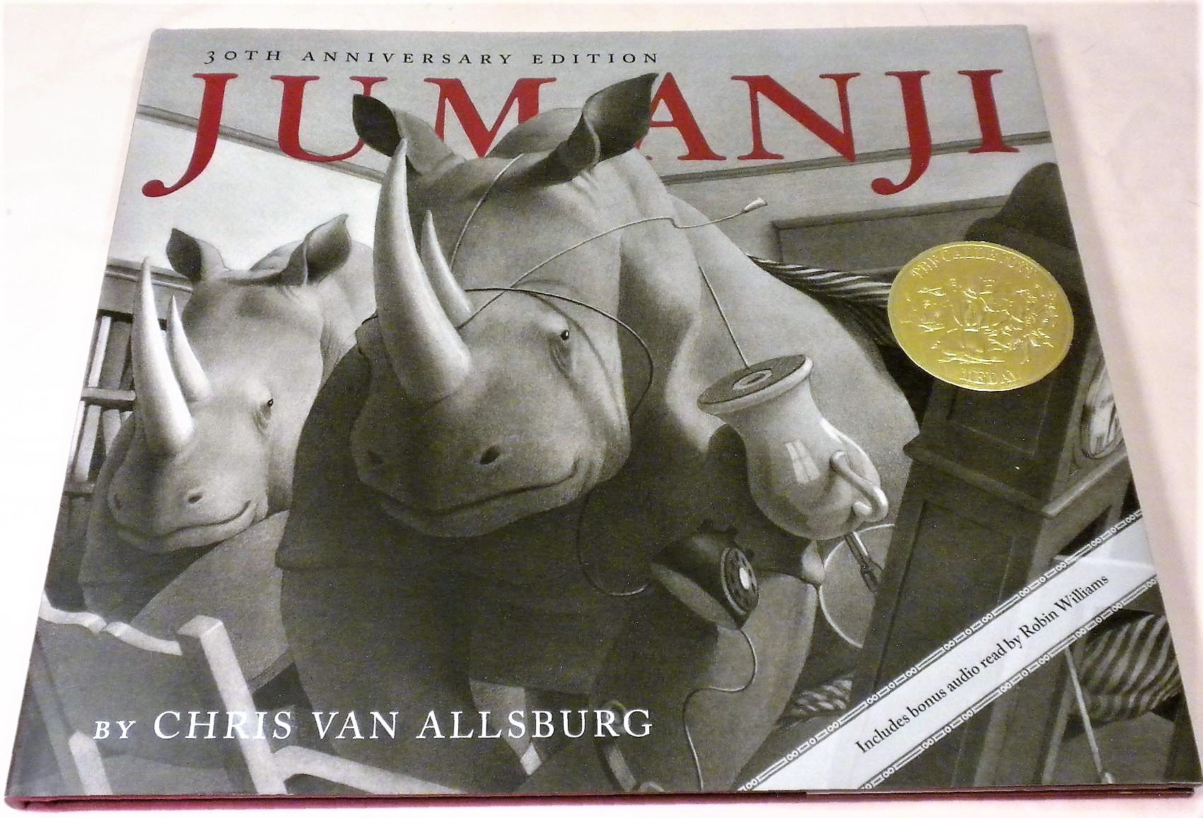 thumbnail image 2 of Jumanji Hardcover Book By Chris Van Allsburg – Very Good Condition – 1981 Edition 2 of 3