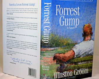 SIGNED, Forrest Gump, Winston Groom, Signed on the title page, Commemorative Edition