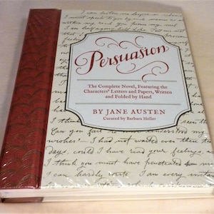 Persuasão, Jane Austen, Romance completo, Apresentando as cartas e os papéis dos personagens, Novo