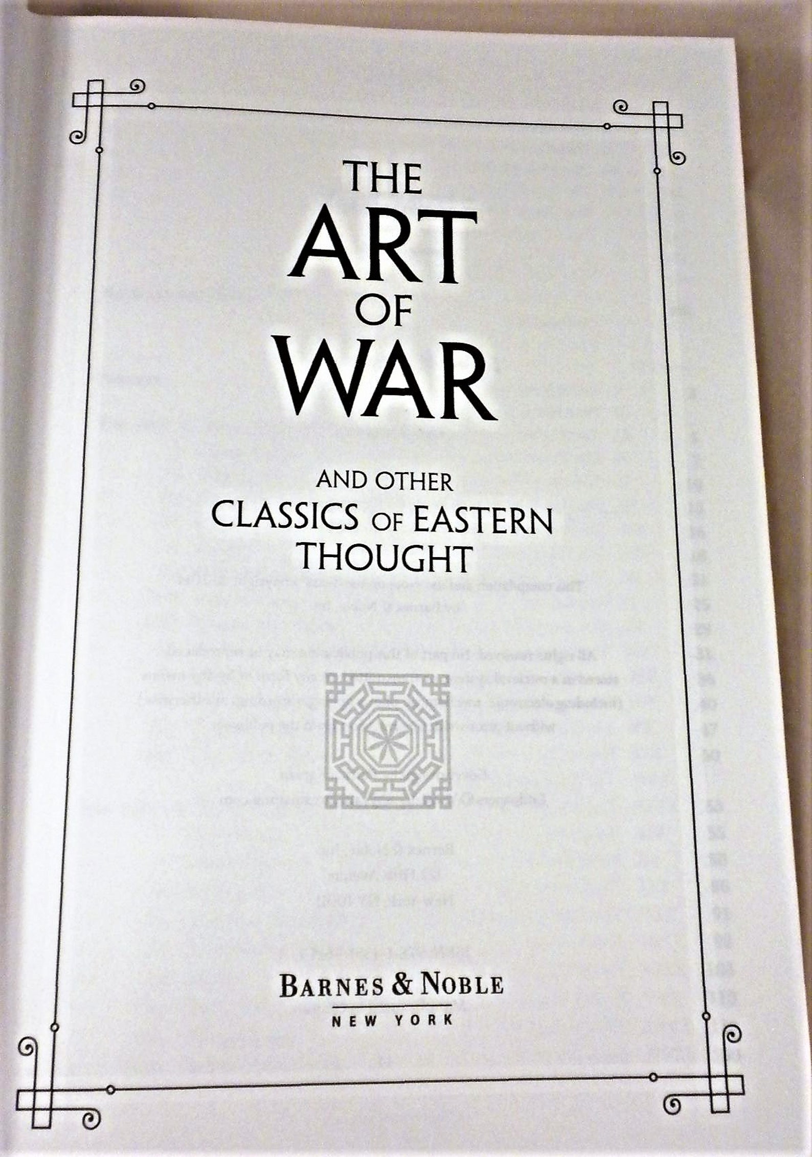 The Art of War and Other Classics of Eastern Thought Barnes & | Etsy