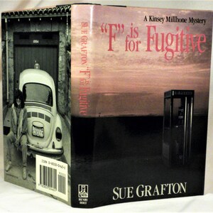 SIGNED, &quot;F&quot; is for Fugitive, Sue Grafton, Signed on the title page, First Edition, First Printing, 1989