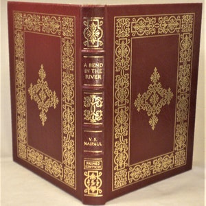 SIGNED, A Bend in the River, V. S. Naipaul Signed Easton Press, Certificate of Authenticity and Publisher Notes Included