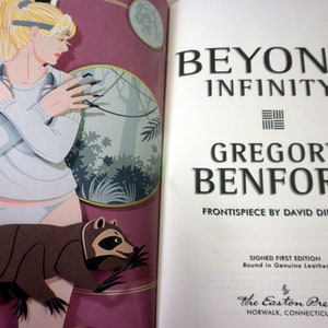 SIGNED EASTON PRESS, Beyond Infinity, Gregory Benford, Easton Press Signed Limited Edition with Certificate of Authenticity