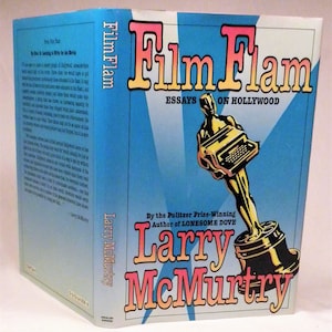 SIGNED Bookplate, Film Flam: Essays on Hollywood, Larry McMurtry, First Edition, First Printing, 1987