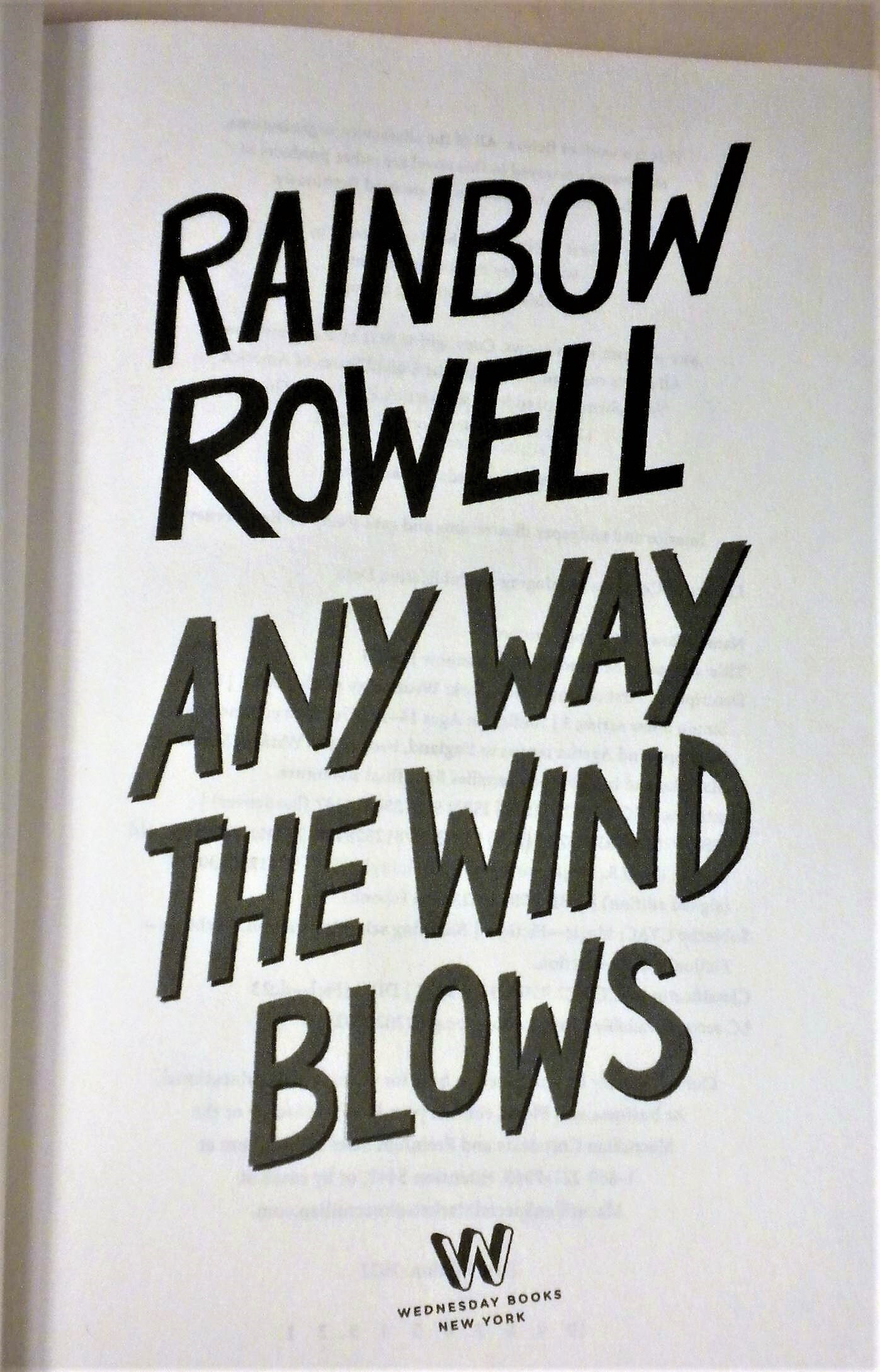 anyway the wind blows rainbow rowell anyway the wind blows rainbow rowell