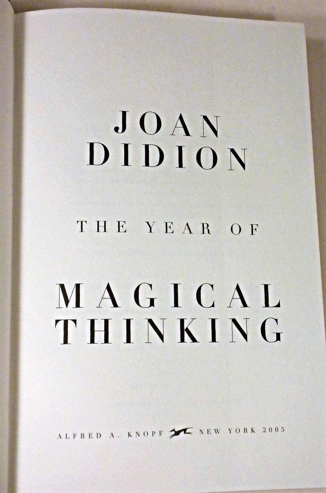FIRST EDITION The Year Of Magical Thinking Joan Didion Etsy