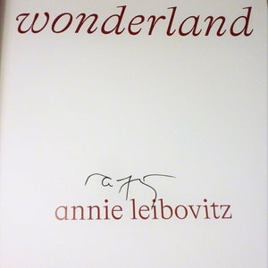 SIGNED, Annie Leibovitz: Wonderland, Annie Leibovitz, Foreword by Anna Wintour, First Edition, New image 2