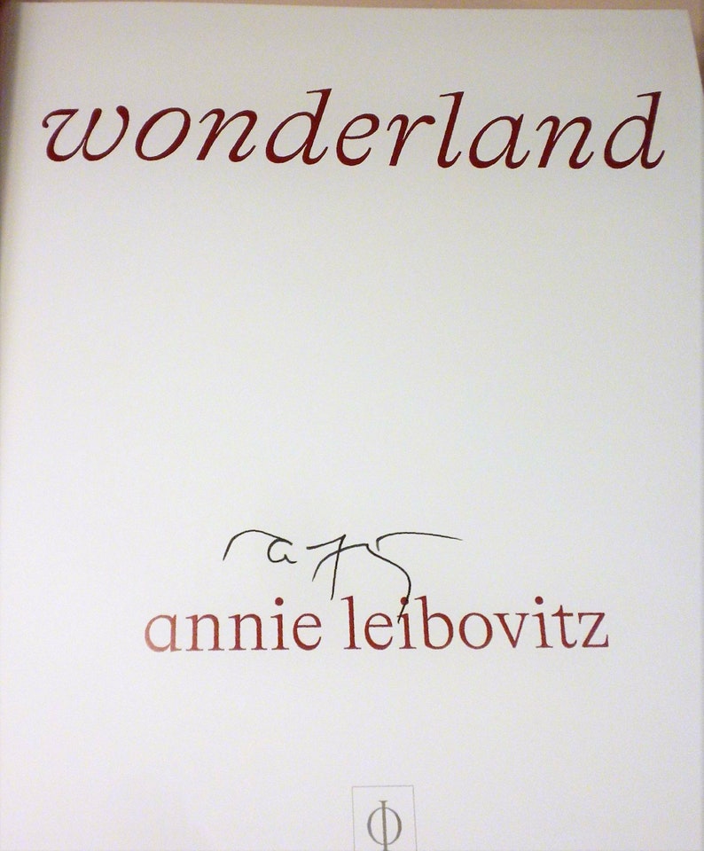 SIGNED, Annie Leibovitz: Wonderland, Annie Leibovitz, Foreword by Anna Wintour, First Edition, New image 2