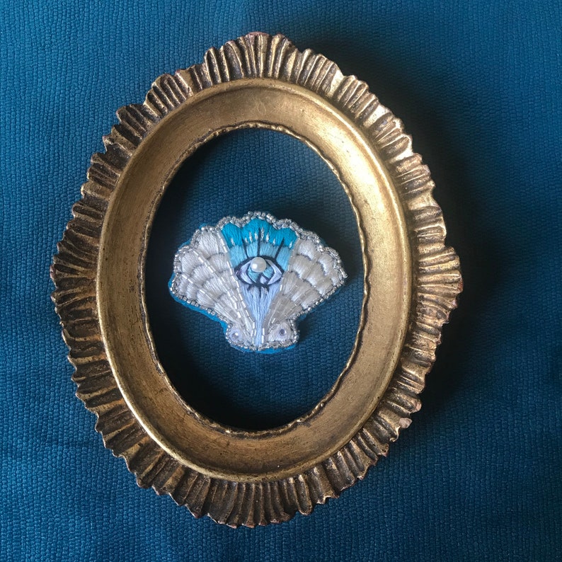 Seashell brooch