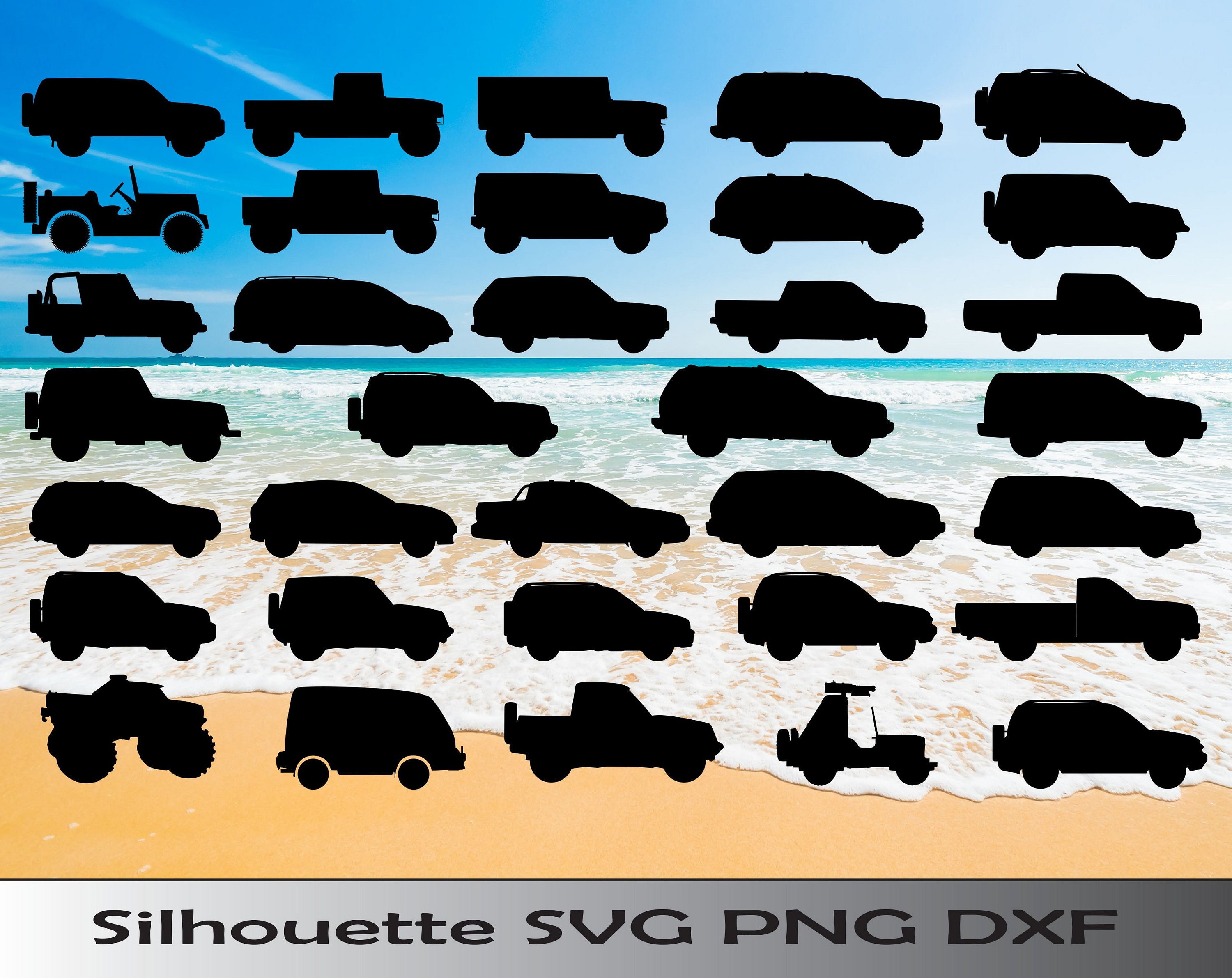 Download Off road jeeps svg dxf Transport bundle Vehicle svg dxf | Etsy