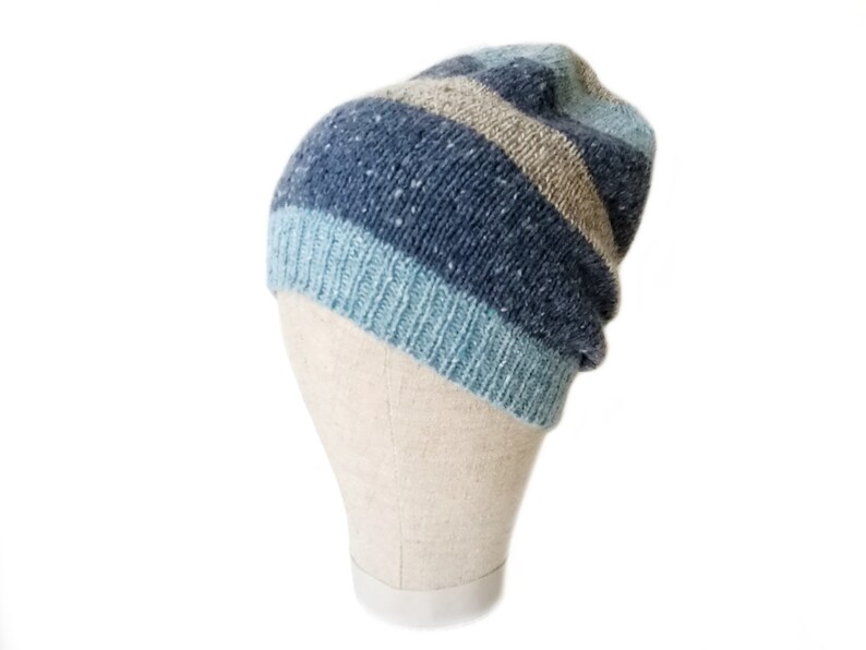 Wool hat men Handknit hat Fisherman beanie