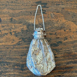 Whiting and Davis Silver Mesh Bag - Etsy