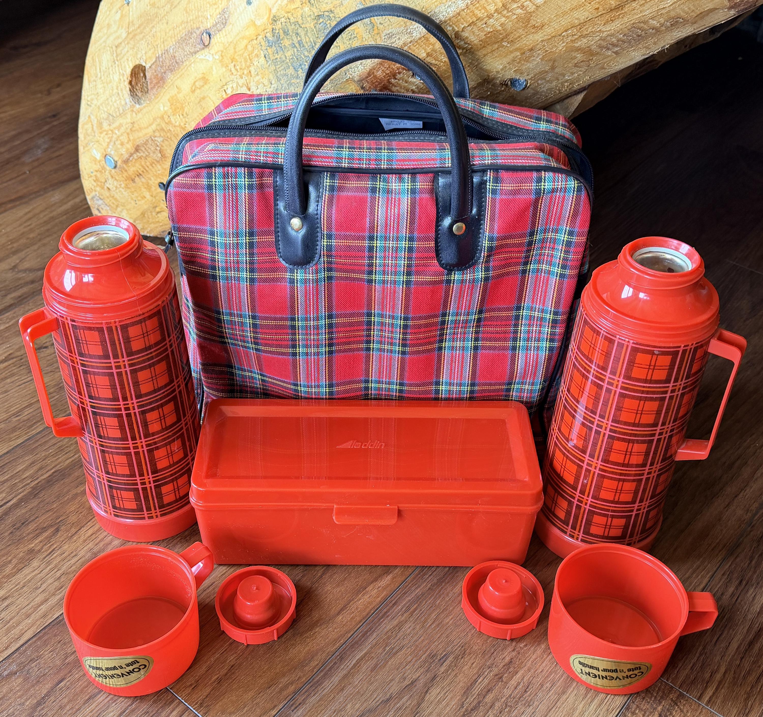 Vintage Thermos Picnic Set - Etsy