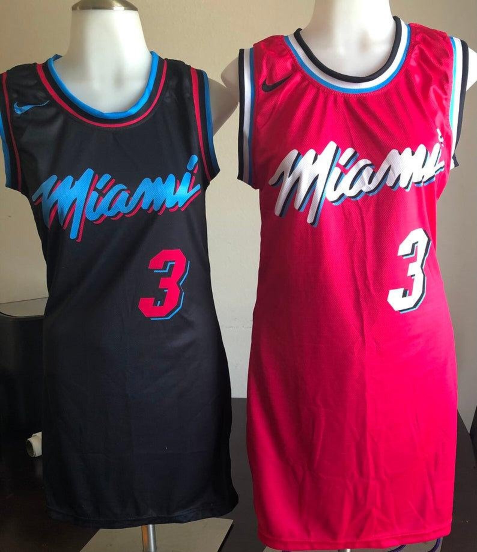 Miami Heat Black Pink Women NBA Jersey Dresses Etsy
