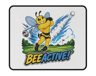 Tappetino per mouse/tappetino antiscivolo da scrivania per gaming con ape muscolosa