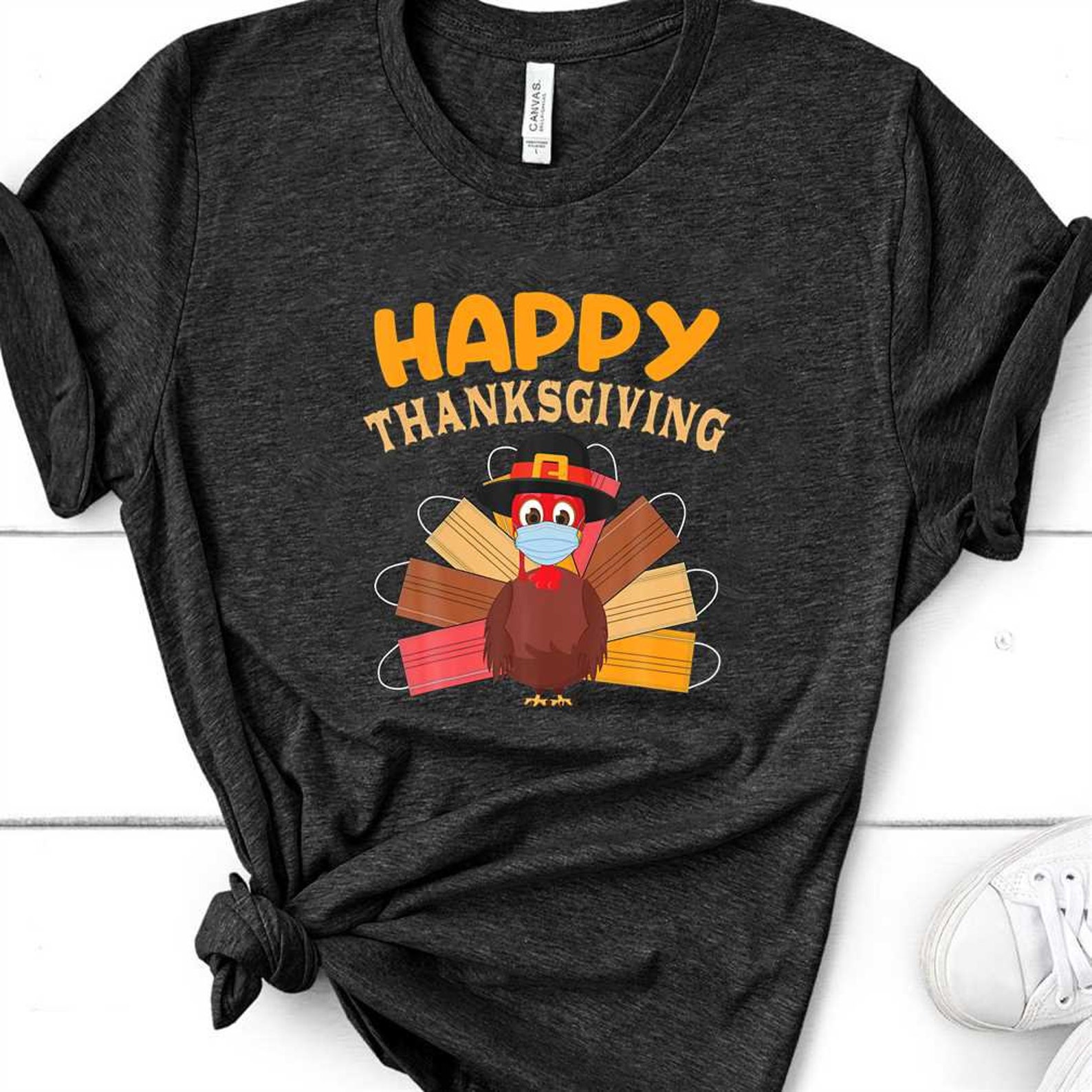 Happy Thanksgiving 2020 Turkey wearing Face Mask Funny ...