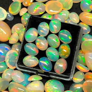 AAA+++ Top Quality Natural Ethiopian Opal Cabochon Lot Welo Opal Making Jewelry , Fire Opal cabochon , gemstone cabochon , loose Fire Opal