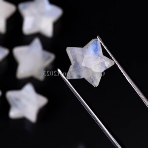 Natural Rainbow Moonstone 12mm Star Shape, Moonstone Loose Gemstone, Moonstone Faceted Wholesale Cut stones, Moonstone For Jewelry And Craft