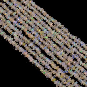 Ethiopian Opal Gemstone Uncut Chips Beads, Welo Fire Opal Gemstone Chips, Opal Raw Beads, Nugget Beads 4X5 6X4 mm Beads, Uncut Beads