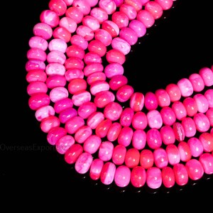 A++ Natural Pink Shaded Opal 8-9 mm Rondelle Beads For Jewelry Making Beads & Supplies Gemstone Opal Beads Handmade Loose Beads, 16 Inch