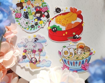 Anime Japanese Food Sticker -Kawaii Spring Anime Sticker for Water Bottle Car Laptop