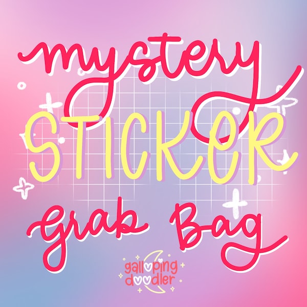 Mystery Blind Sticker Grab Bag Pack - Anime Studio Ghibli Party Favors, Totoro Gifts, Spirited Away Birthday Idea, Mothers Day Gift Idea