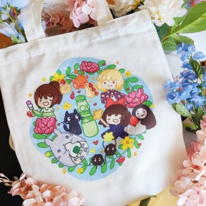 Ghibli design aesthetic Tote Bag by 3-Colors