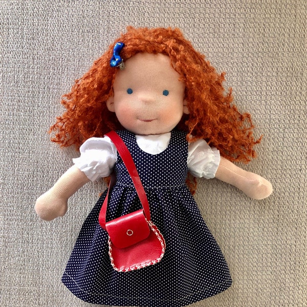 Handmade Natural Waldorf Doll with Free Express Shipment and Different Hair / Dressing and Free Embroidered Name on Clothes Options...