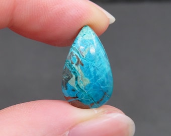 Chrysocolla Cabochon 2.03g 11.3mm x 19mm