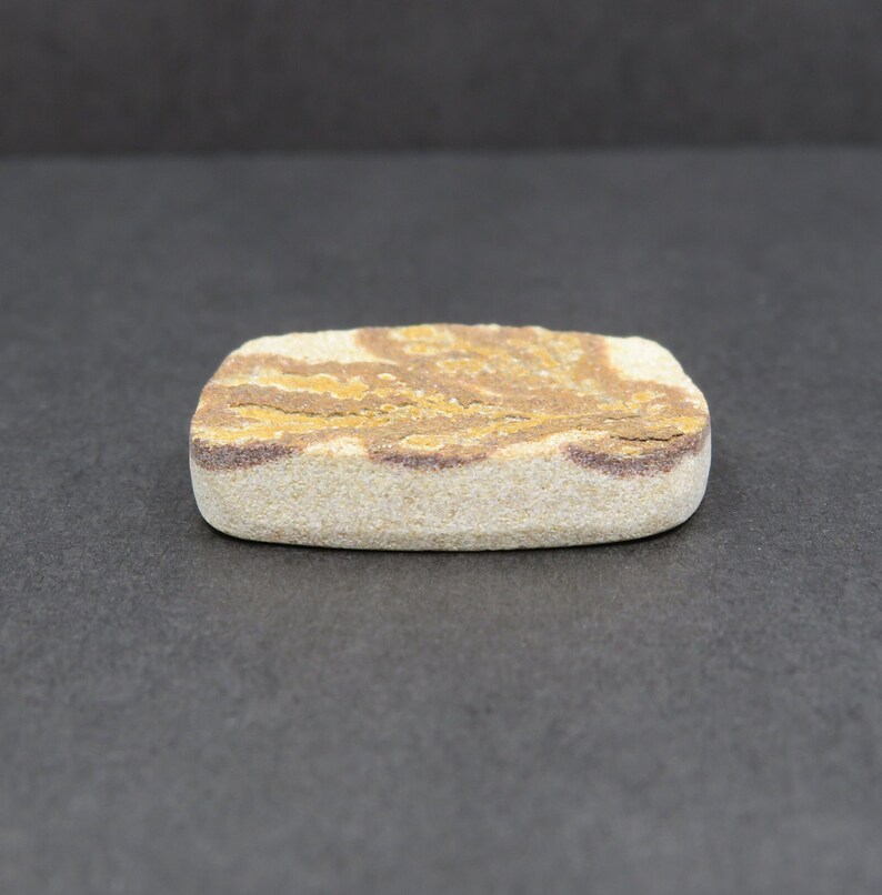 Rough Limestone Psilomelane Dendrite Cabochon 11.19g 26.8mm x 32.8mm - Loose Gemstone bild 6
