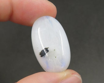 Rainbow Moonstone Cabochon 5.97g 16.8mm x 29.1mm