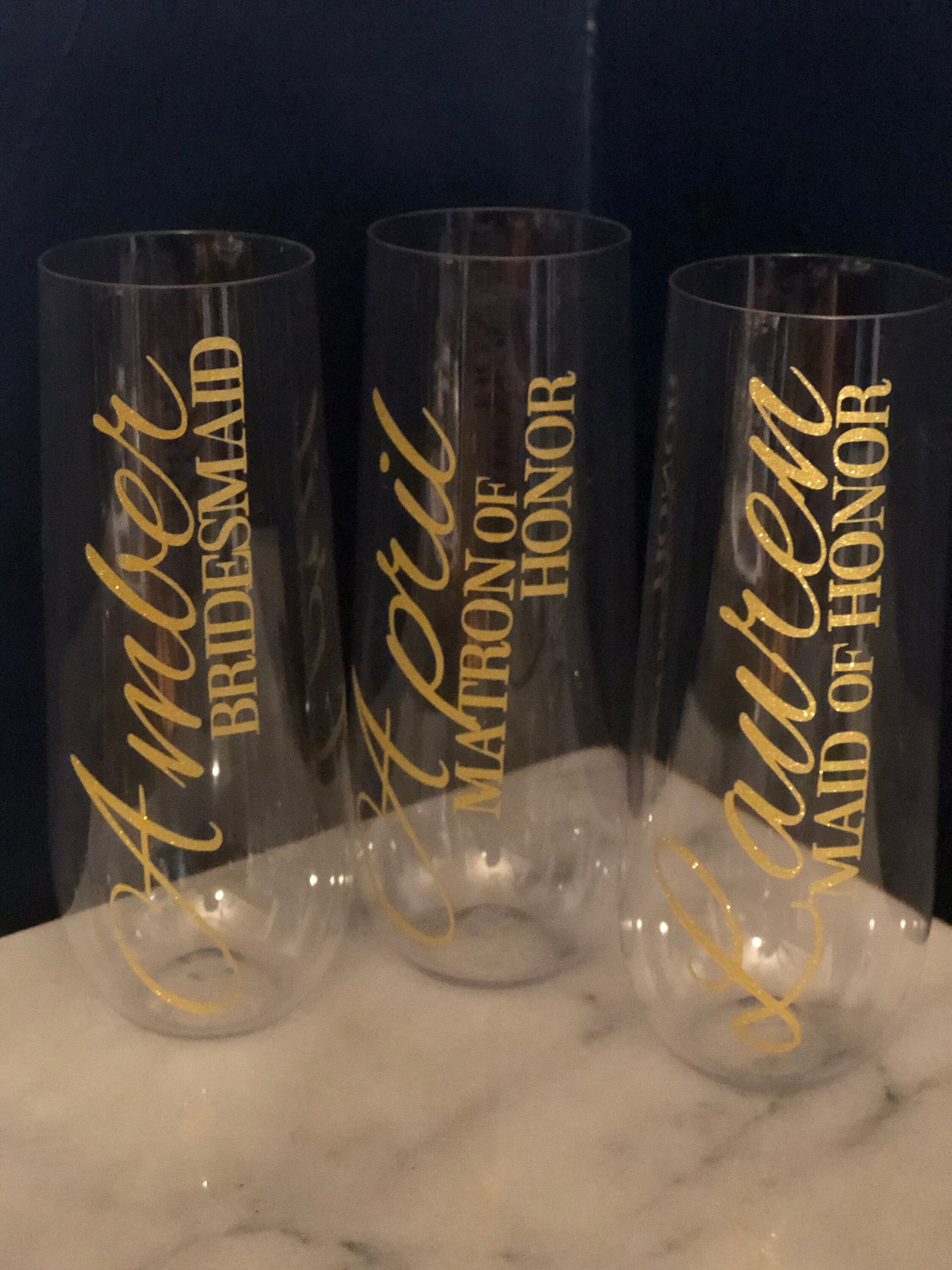 Customizable Stemless Champagne Flutes 9 Oz Glass Etsy