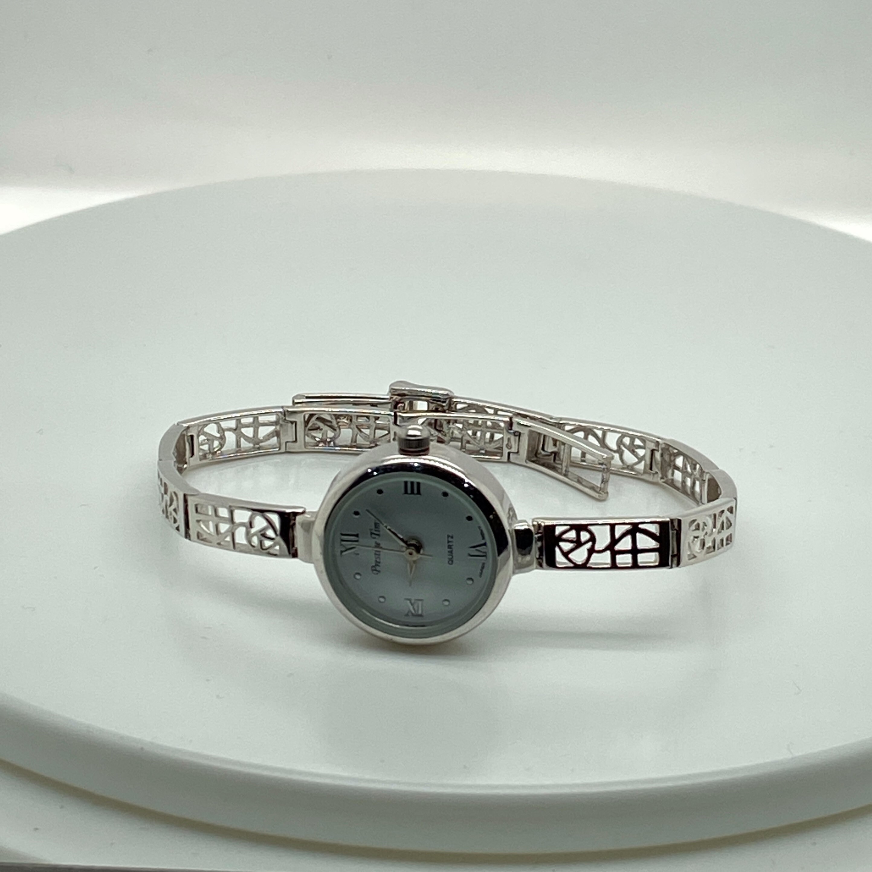 Reloj de plata para damas Etsy