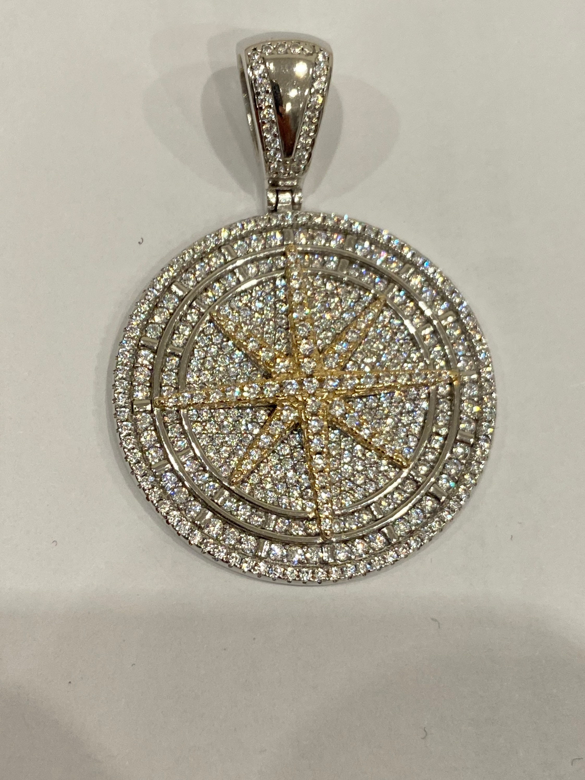 Mens Silver pendant Etsy