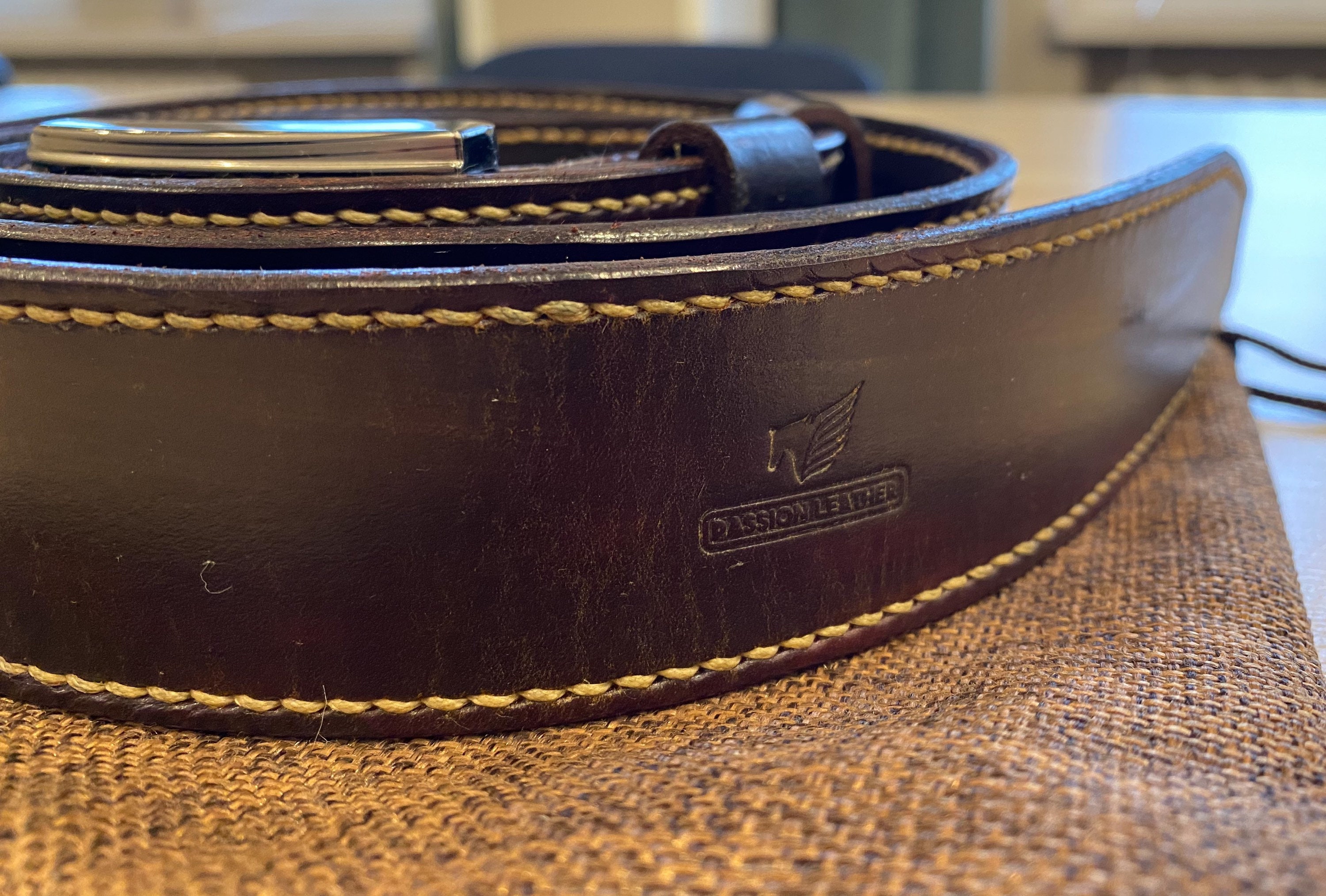 Leather Belt Full Grain Leather Belt Mahogany Leather Belt - Etsy Canada