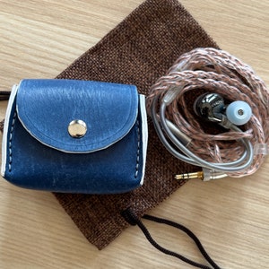 Porta cuffie in pelle Portamonete in pelle Organizer per cuffie Porta cuffie Custodia per cuffie Pelle