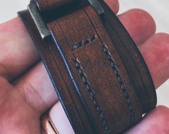 Personalized mens leather bracelet, mens bracelet, leather bracelet, leather anniversary gift