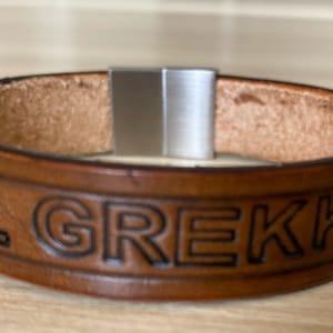 Personalized mens leather bracelet, mens bracelet, leather bracelet, leather anniversary gift